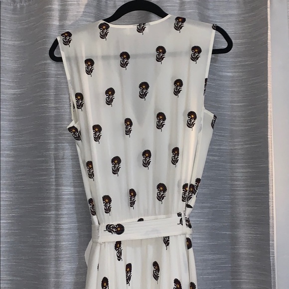 A.L.C. Cream Silk Floral Dress - Picture 8 of 9